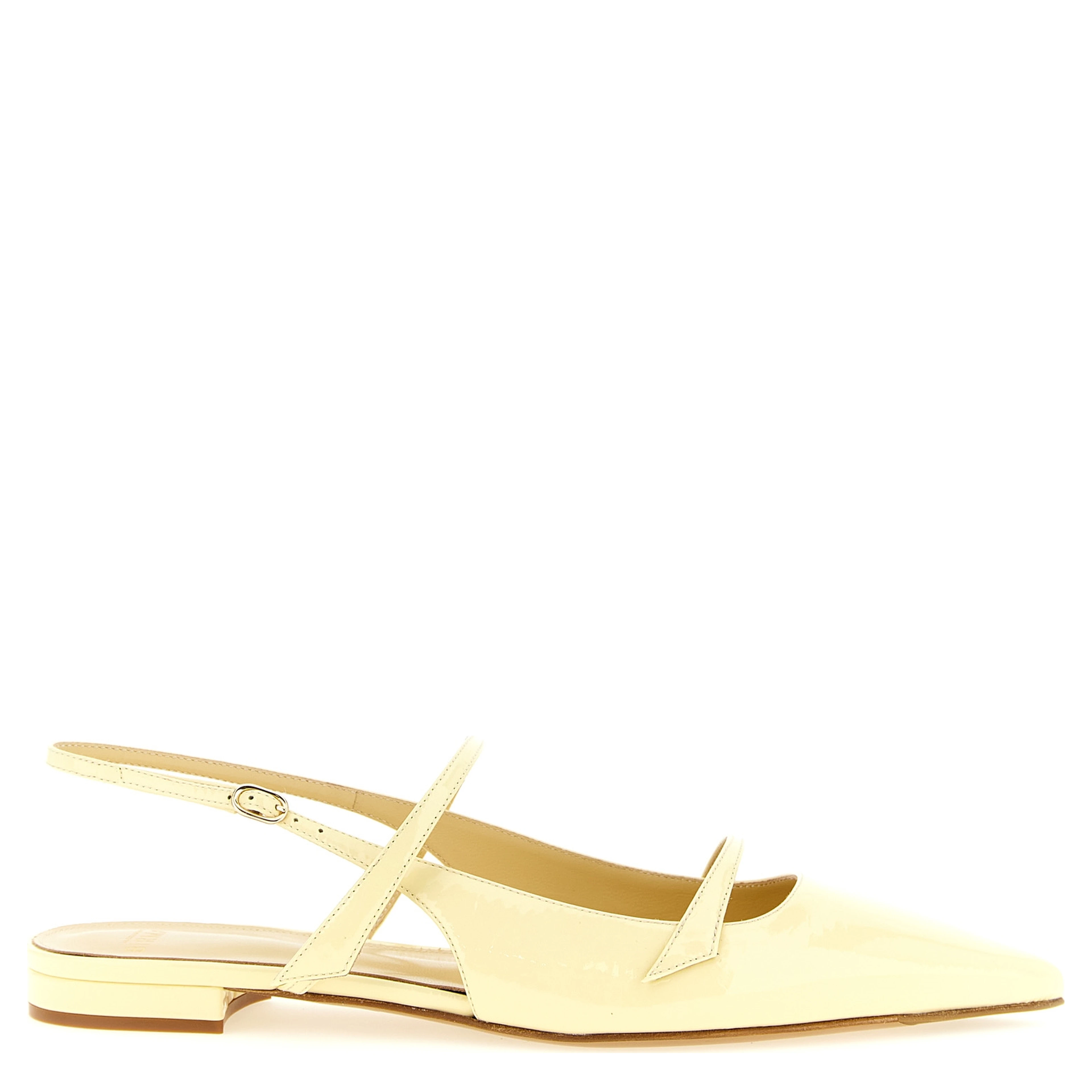 Bicolor Cowhide Ballet Flats