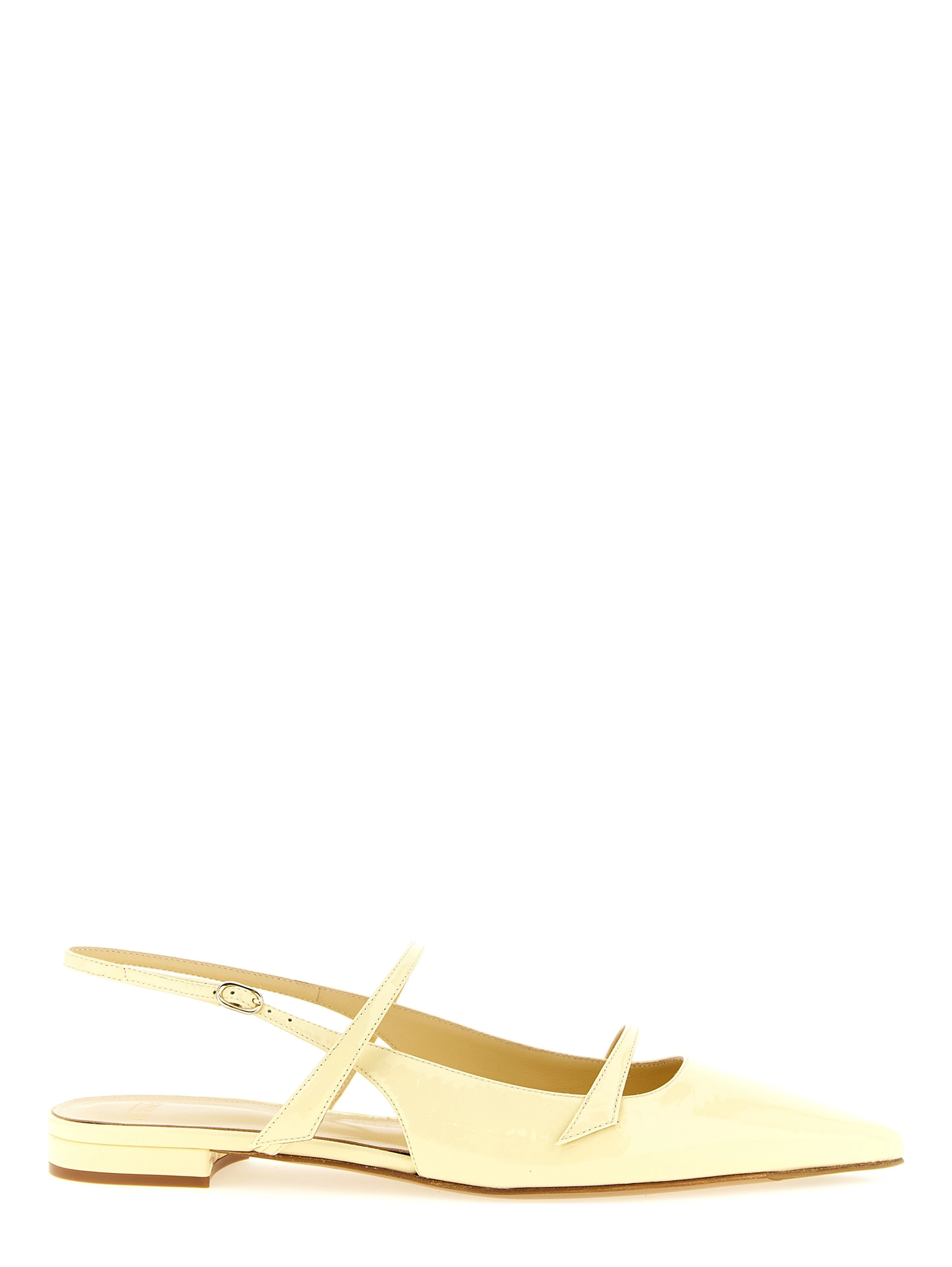 Bicolor Cowhide Ballet Flats