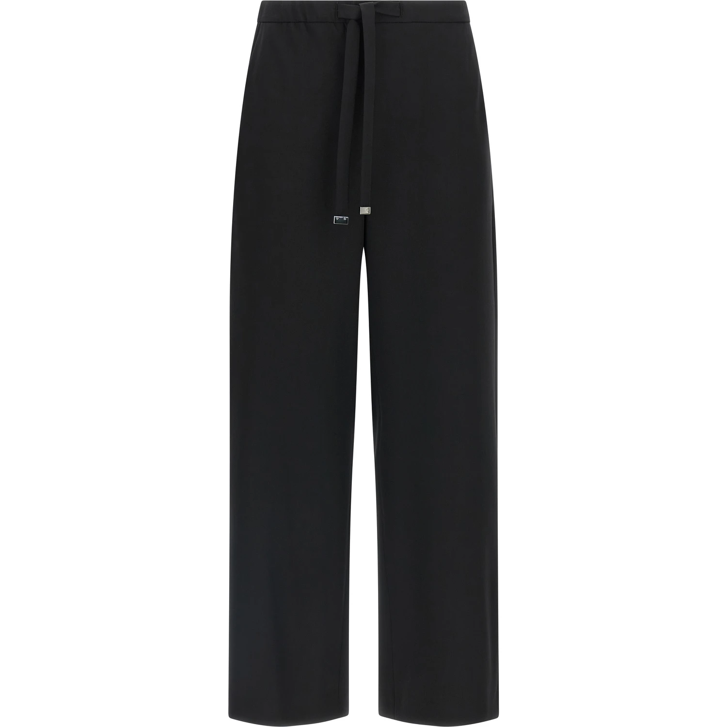 Black Virgin Wool Joggers (Workout Pants)