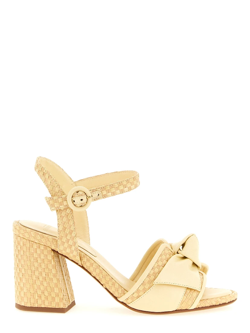 Bicolor Cowhide Platform Sandals