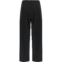 Black Virgin Wool Joggers (Workout Pants)