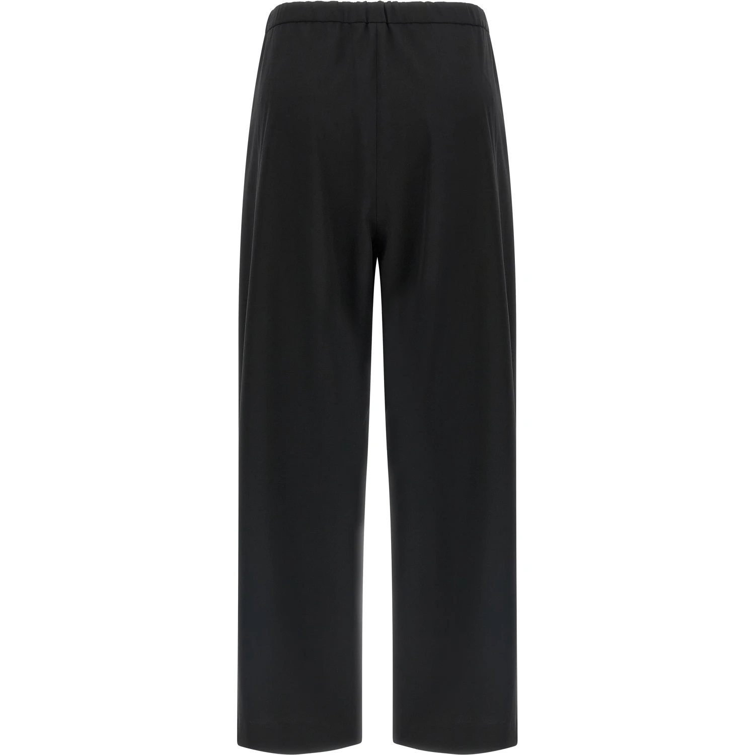 Black Virgin Wool Joggers (Workout Pants)