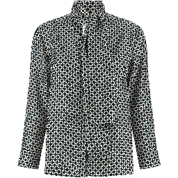 Blue Silk Blouse