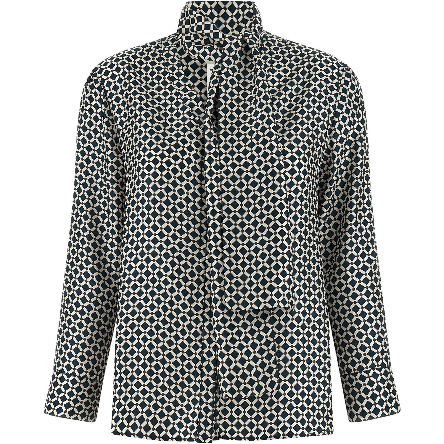 Blue Silk Blouse