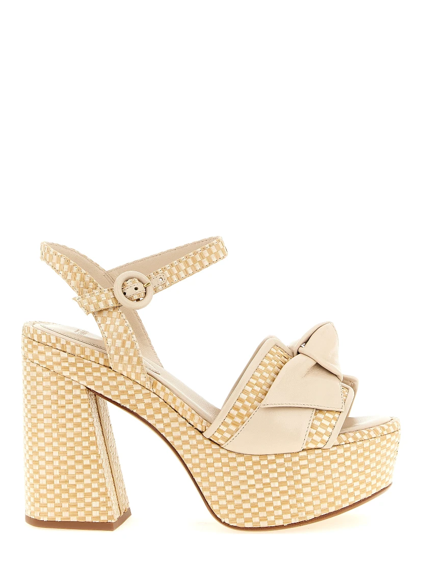 Beige Cowhide Stiletto Heel Sandals