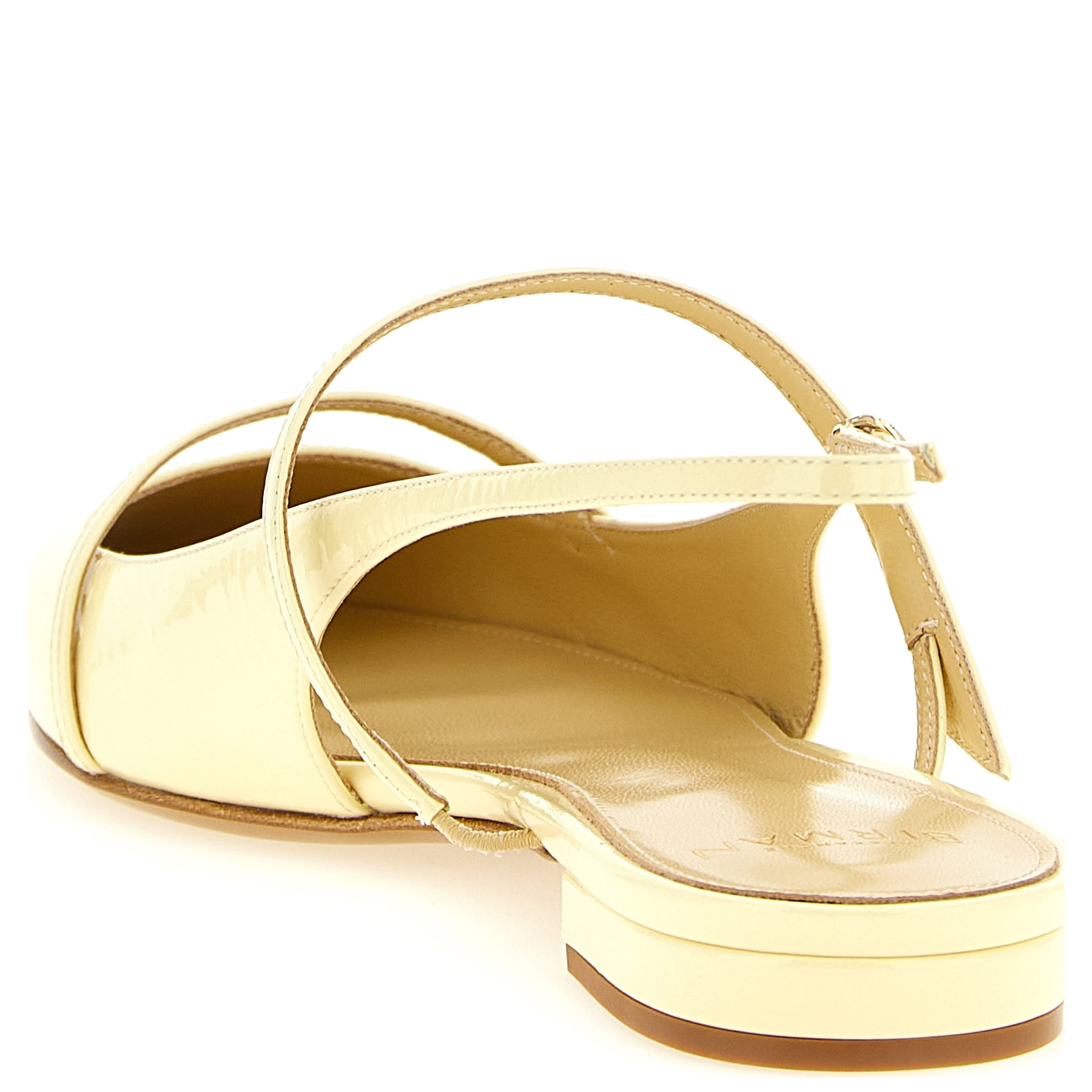 Bicolor Cowhide Ballet Flats
