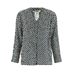 Blue Silk Blouse