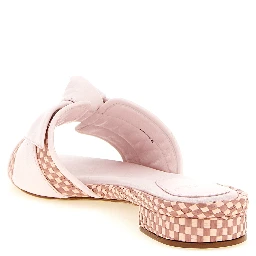 Multicolor Cowhide Slides