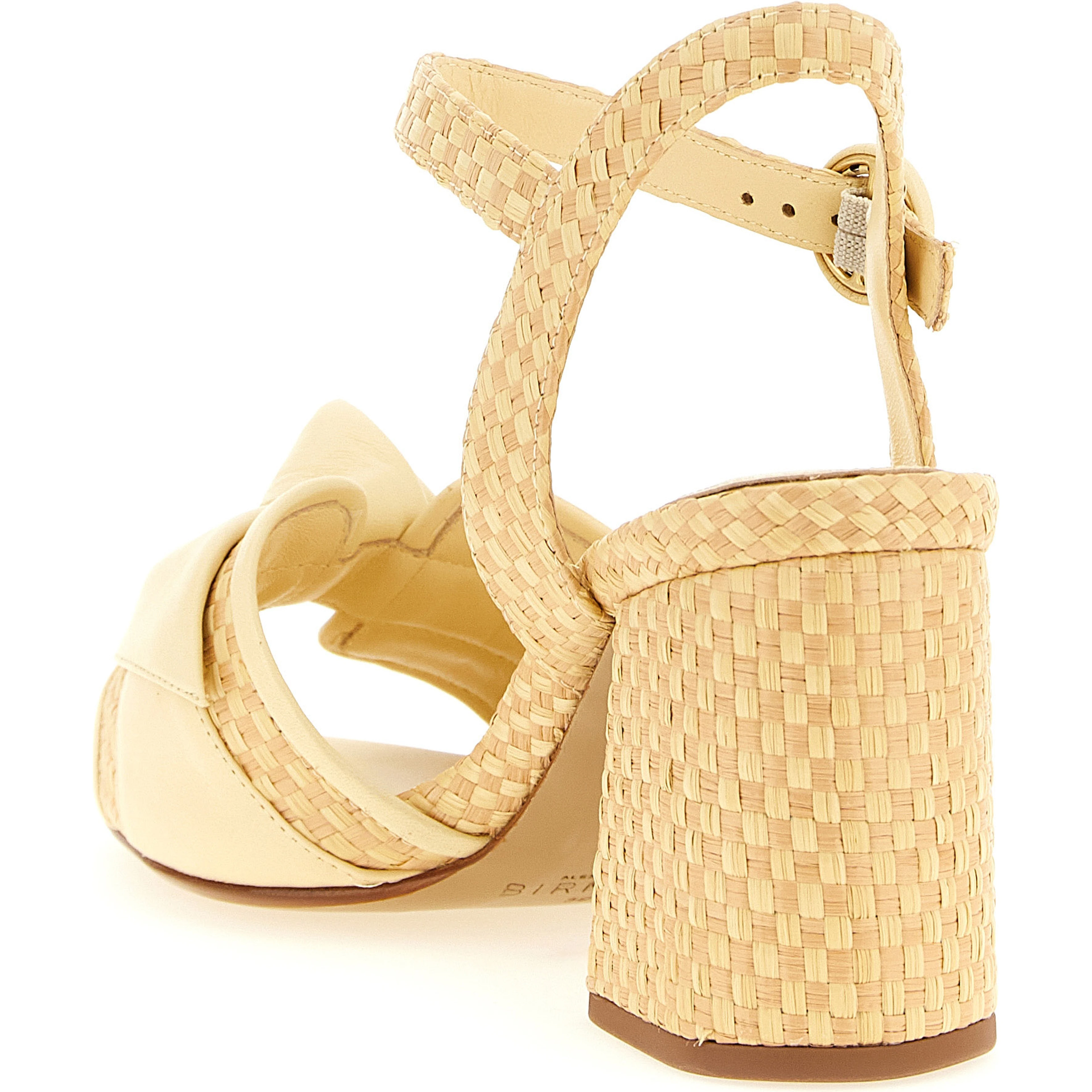 Bicolor Cowhide Platform Sandals