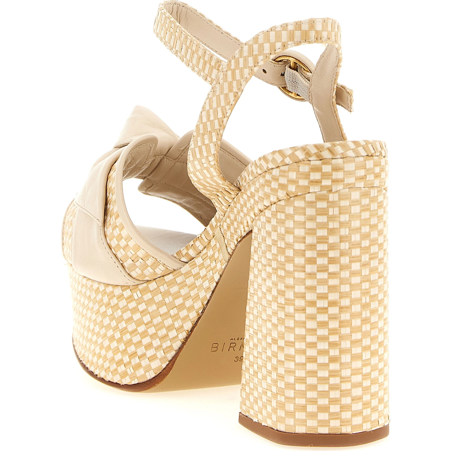 Beige Cowhide Stiletto Heel Sandals