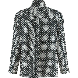 Blue Silk Blouse
