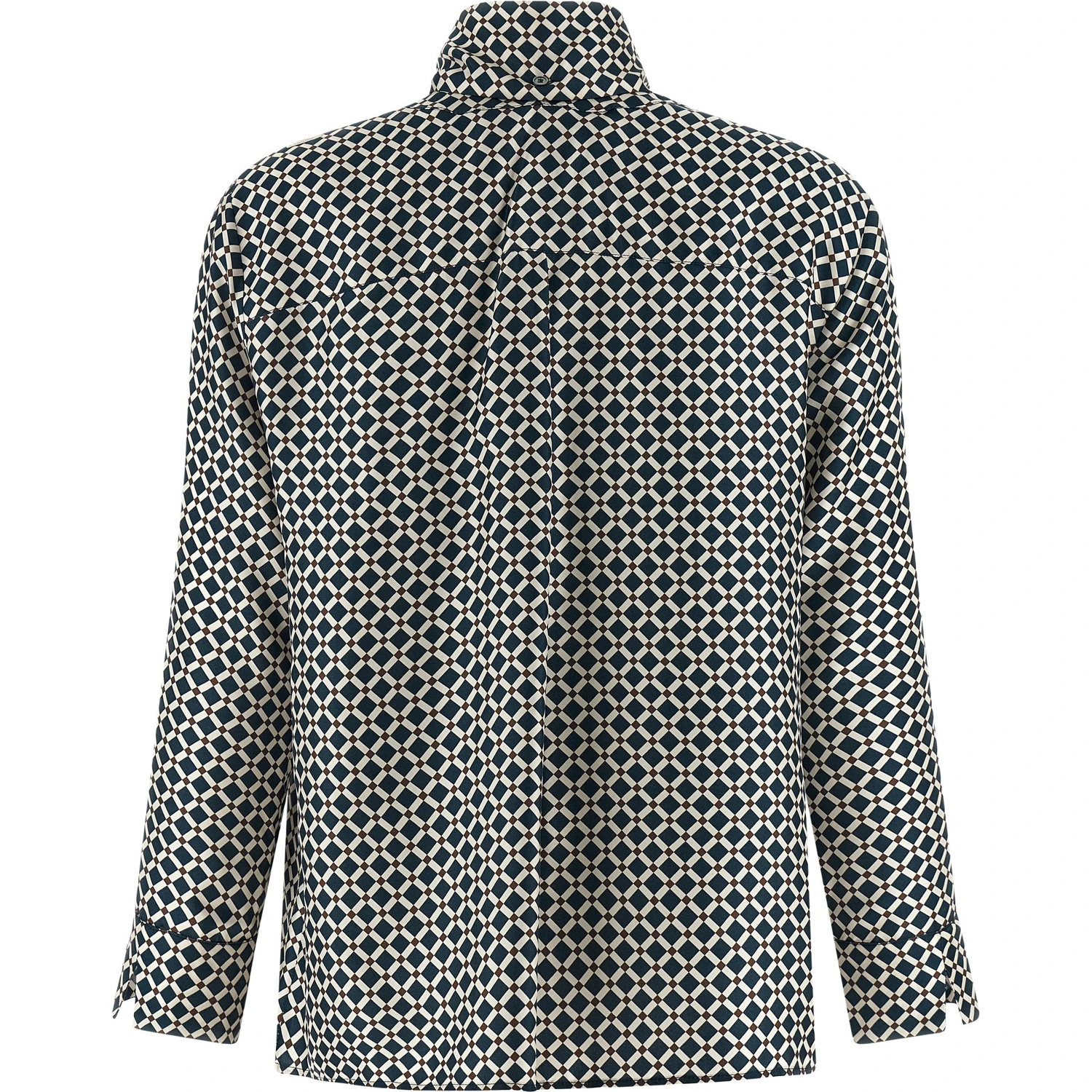 Blue Silk Blouse