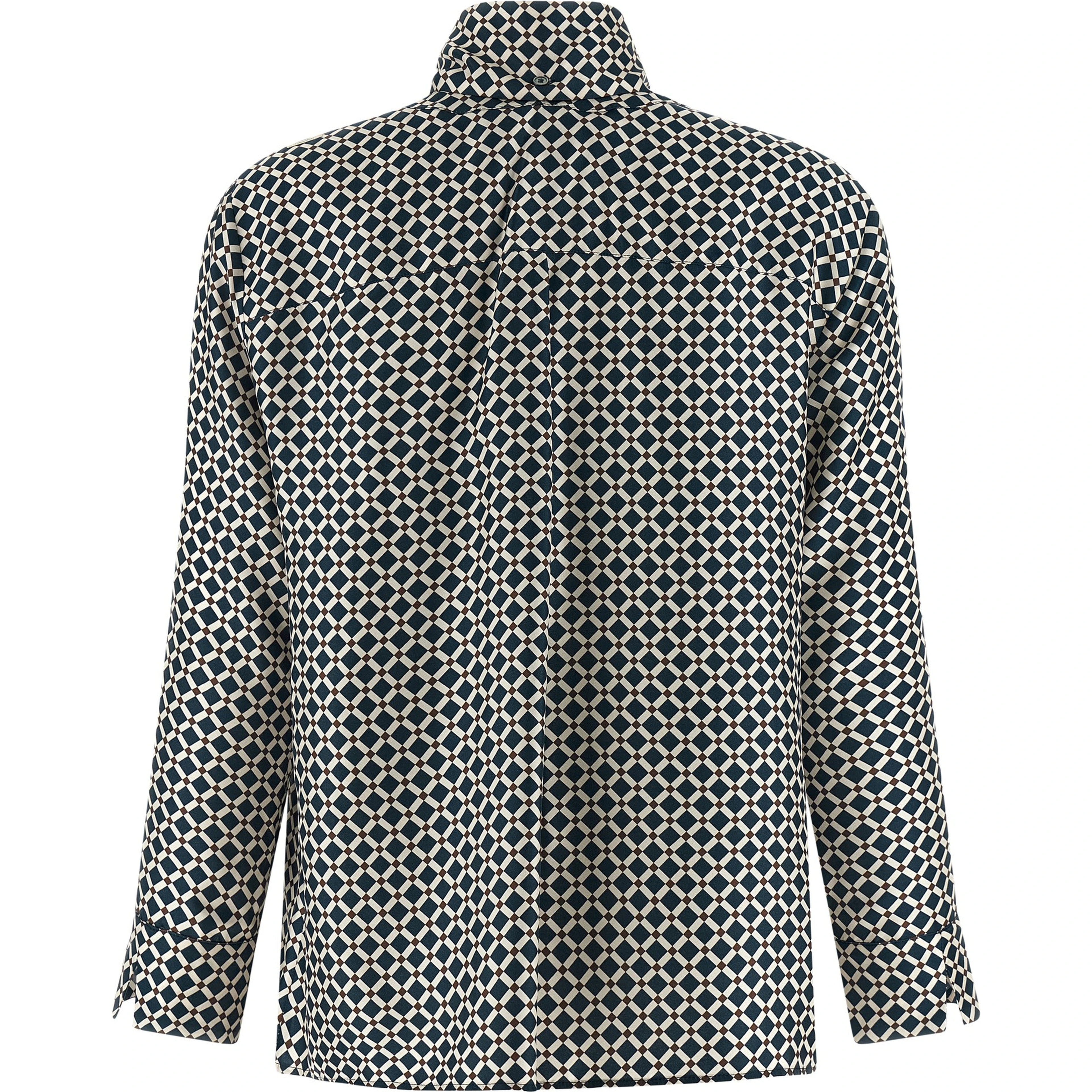 Blue Silk Blouse