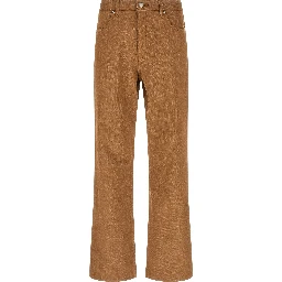 Brown Cotton Jeans Denim