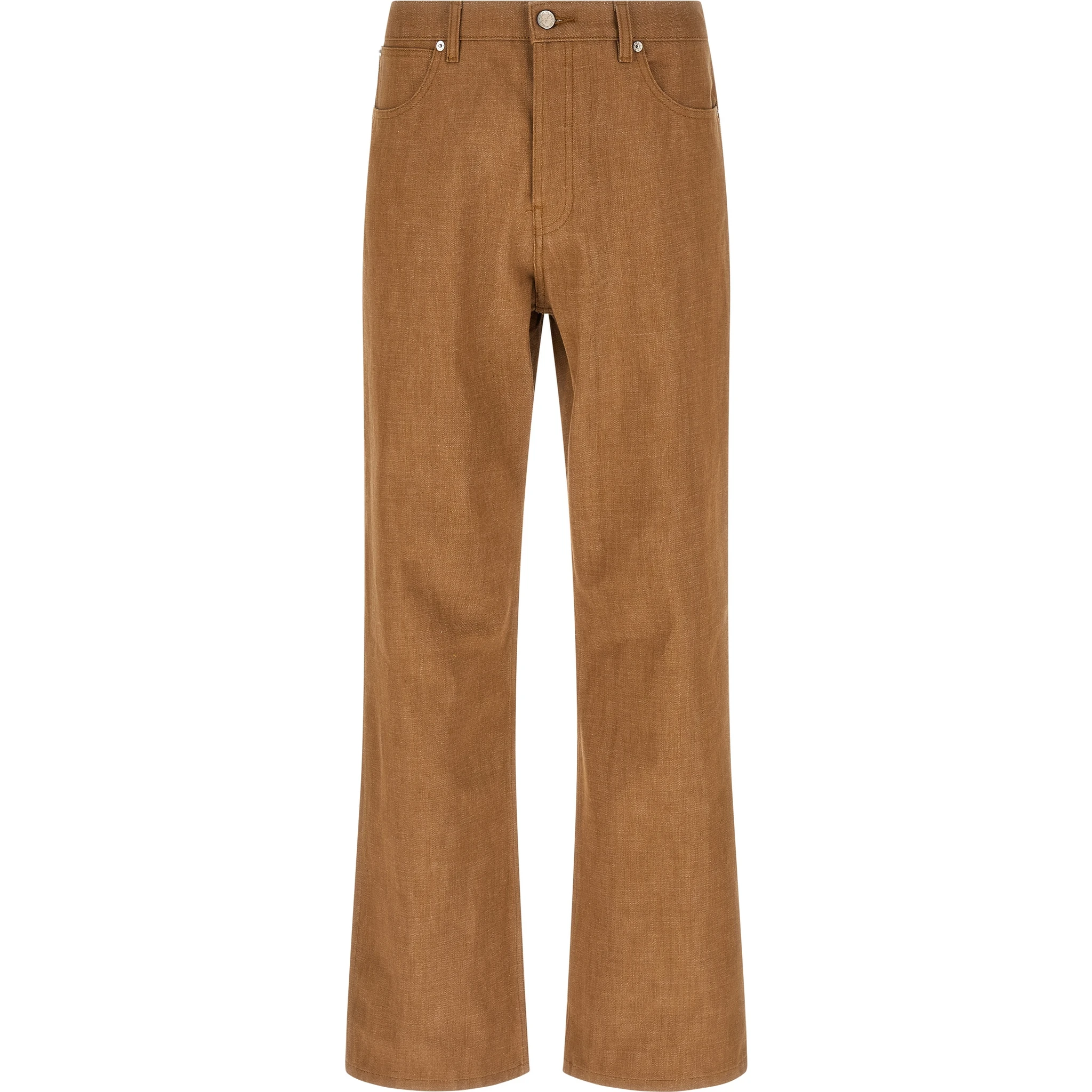 Brown Cotton Jeans Denim