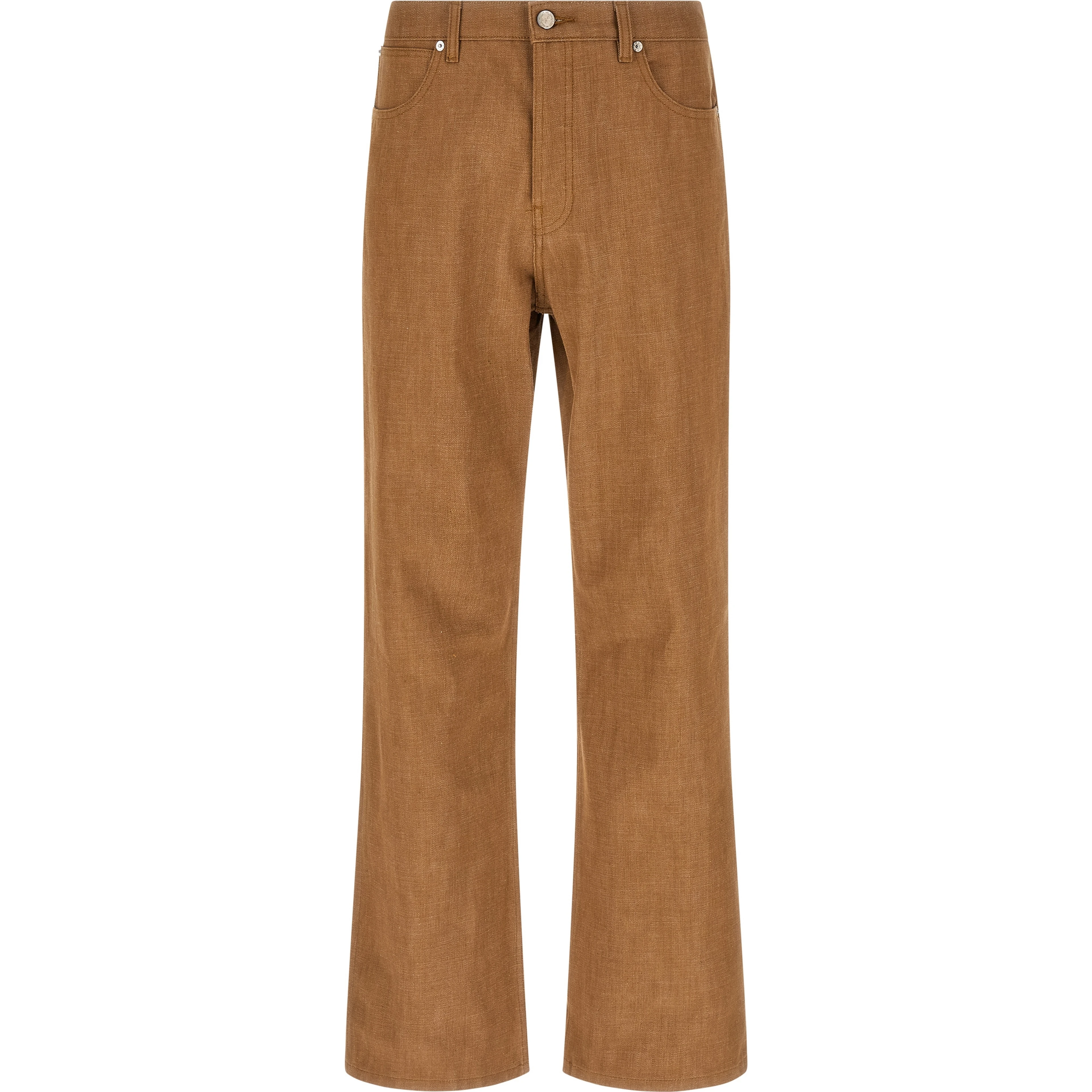 Brown Cotton Jeans Denim