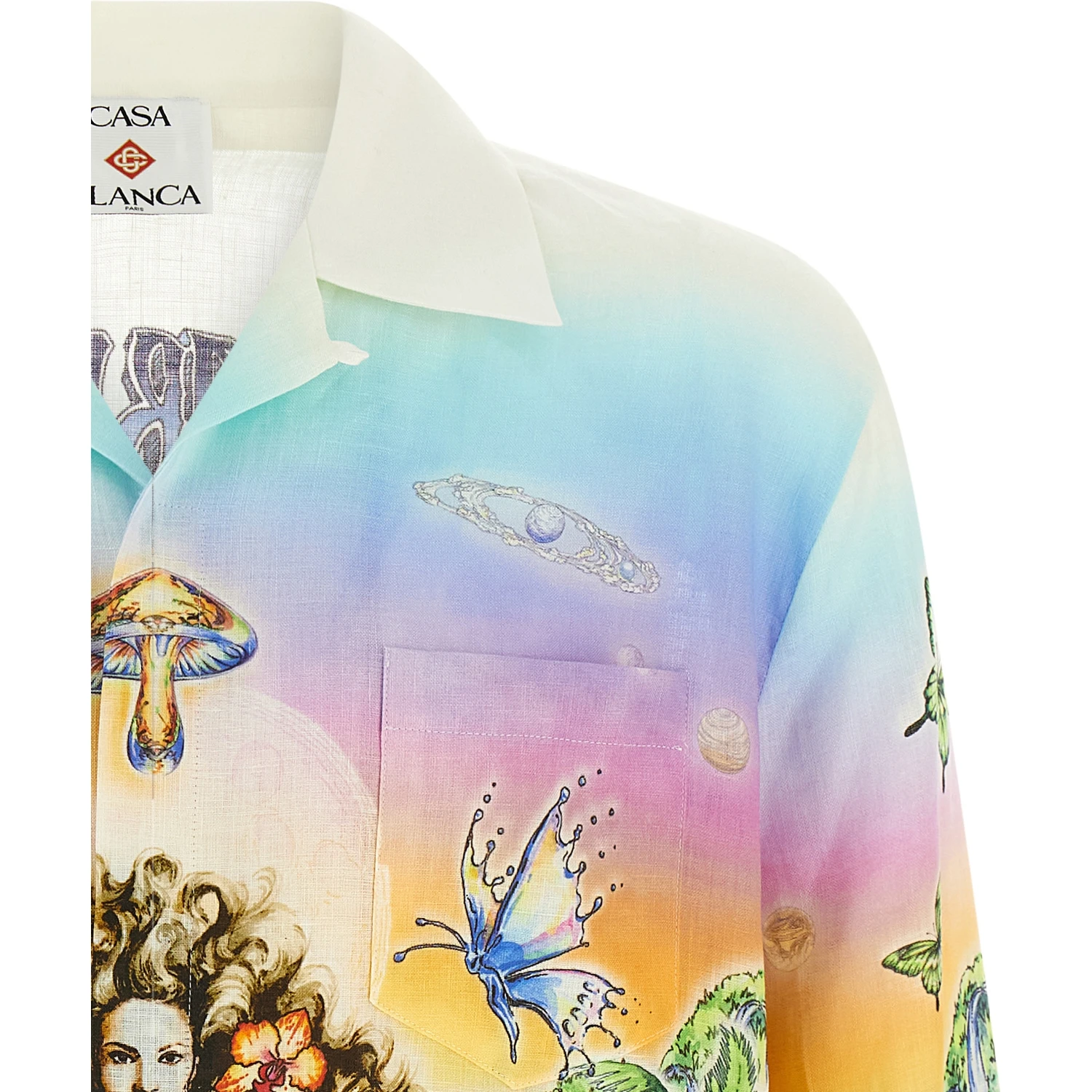 Multicolor Linen Blouse