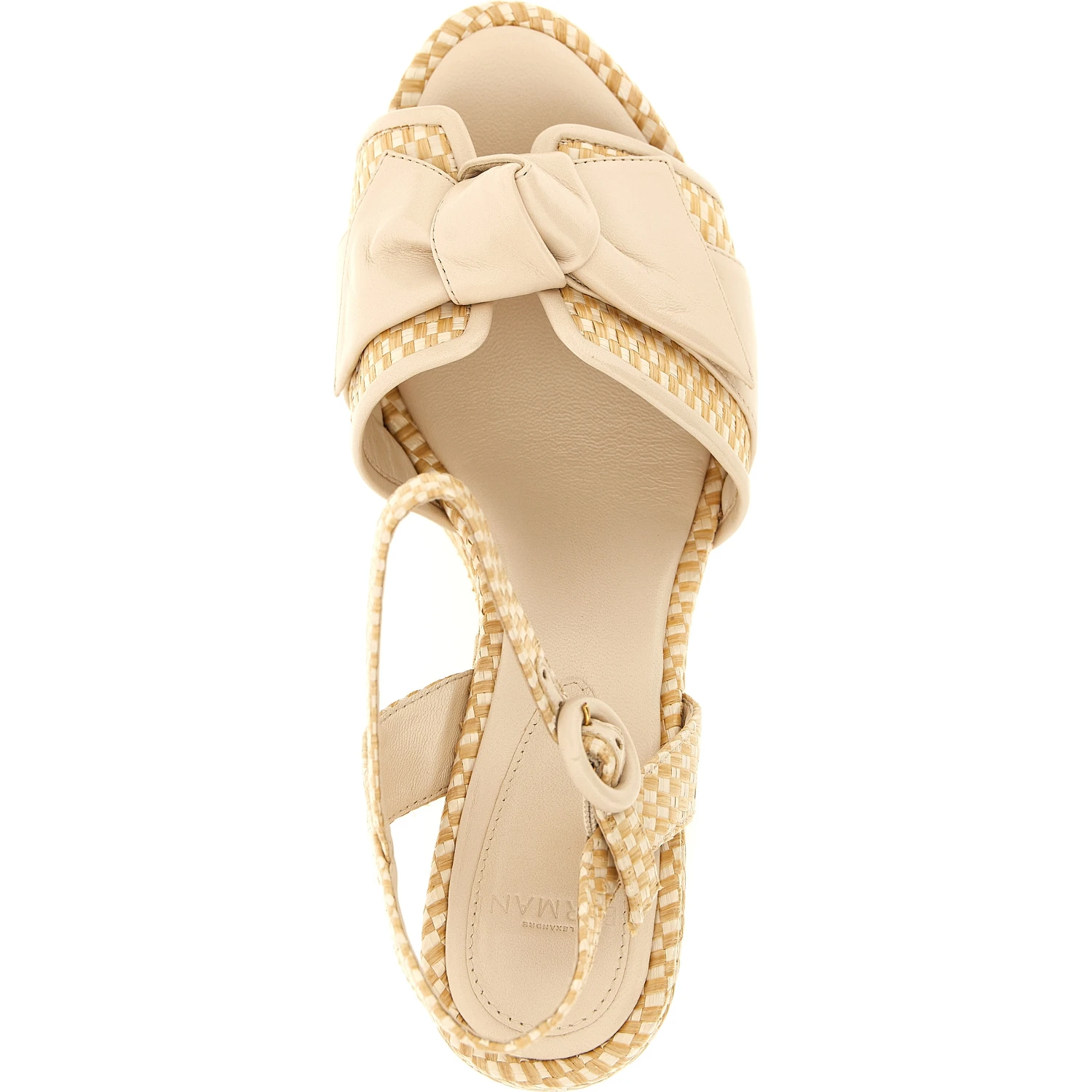 Beige Cowhide Stiletto Heel Sandals