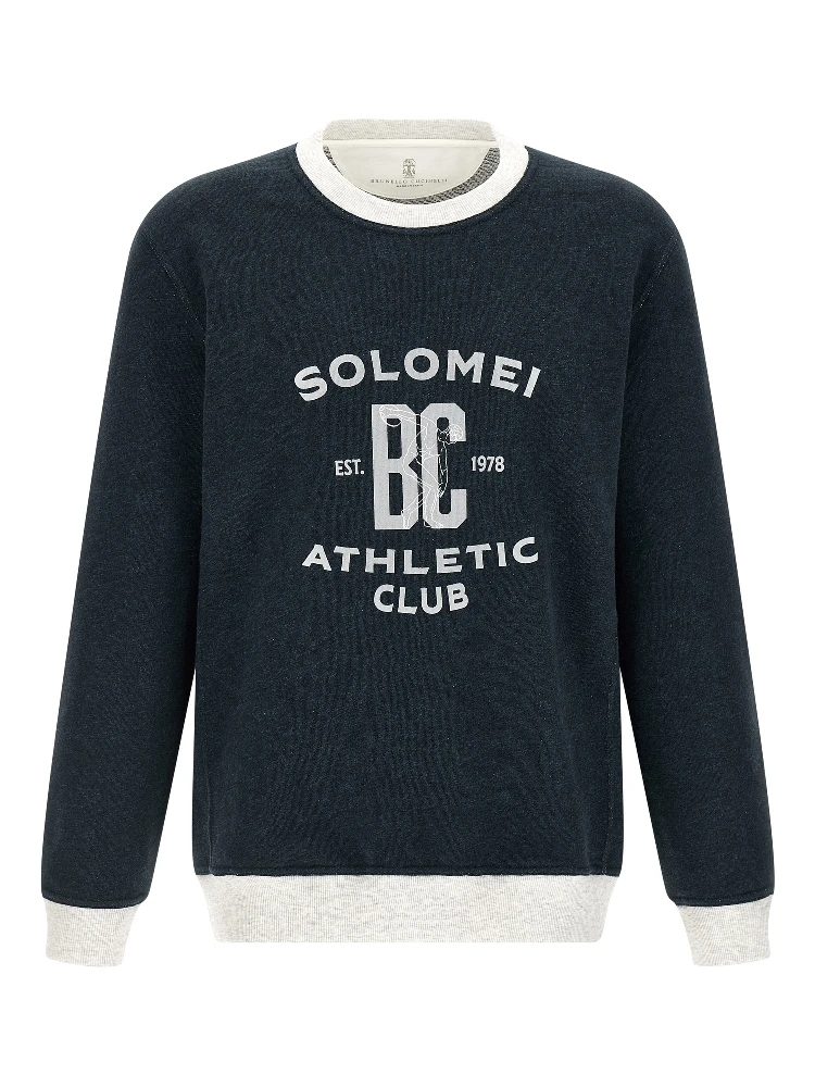 Blue Cotton Sweatshirt