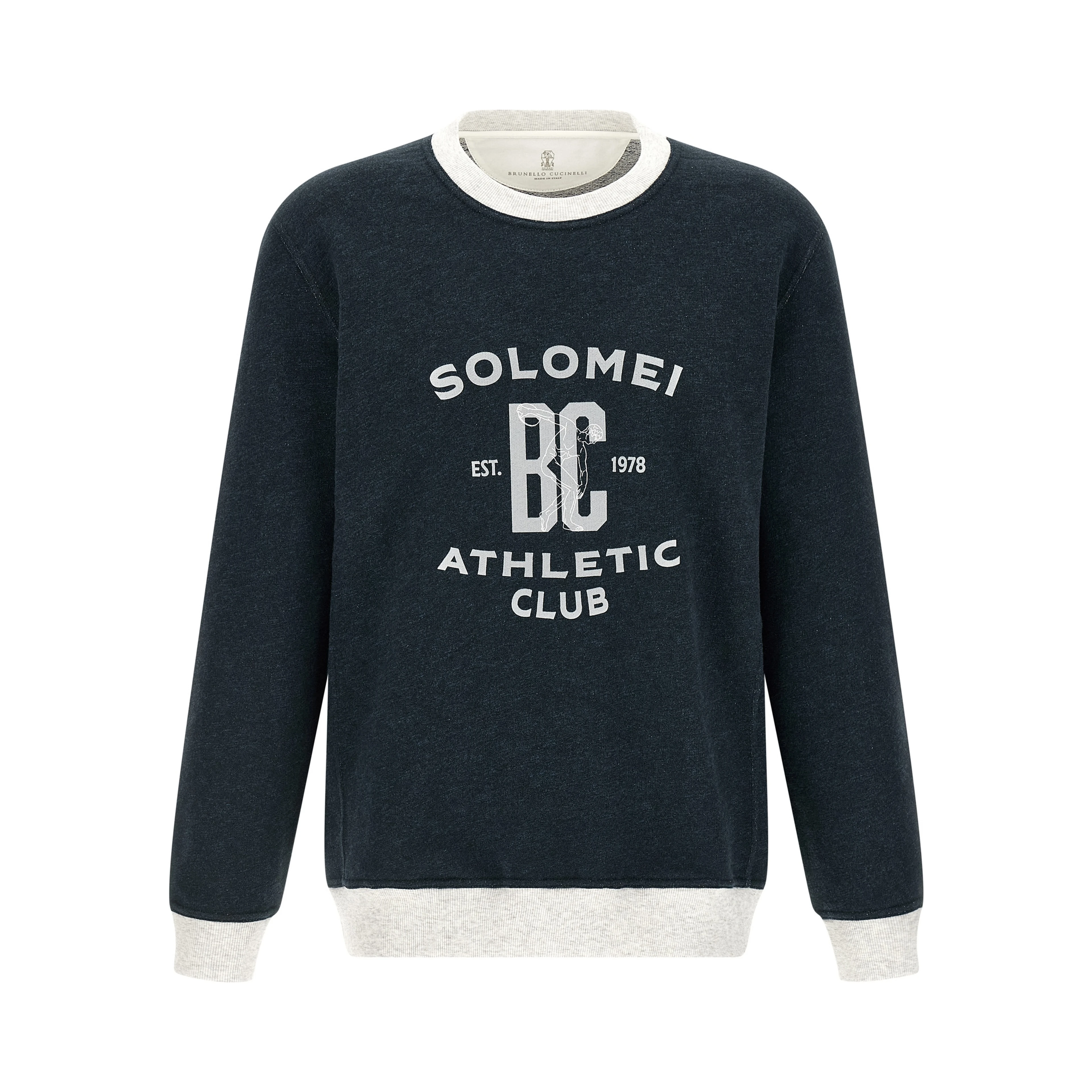 Blue Cotton Sweatshirt