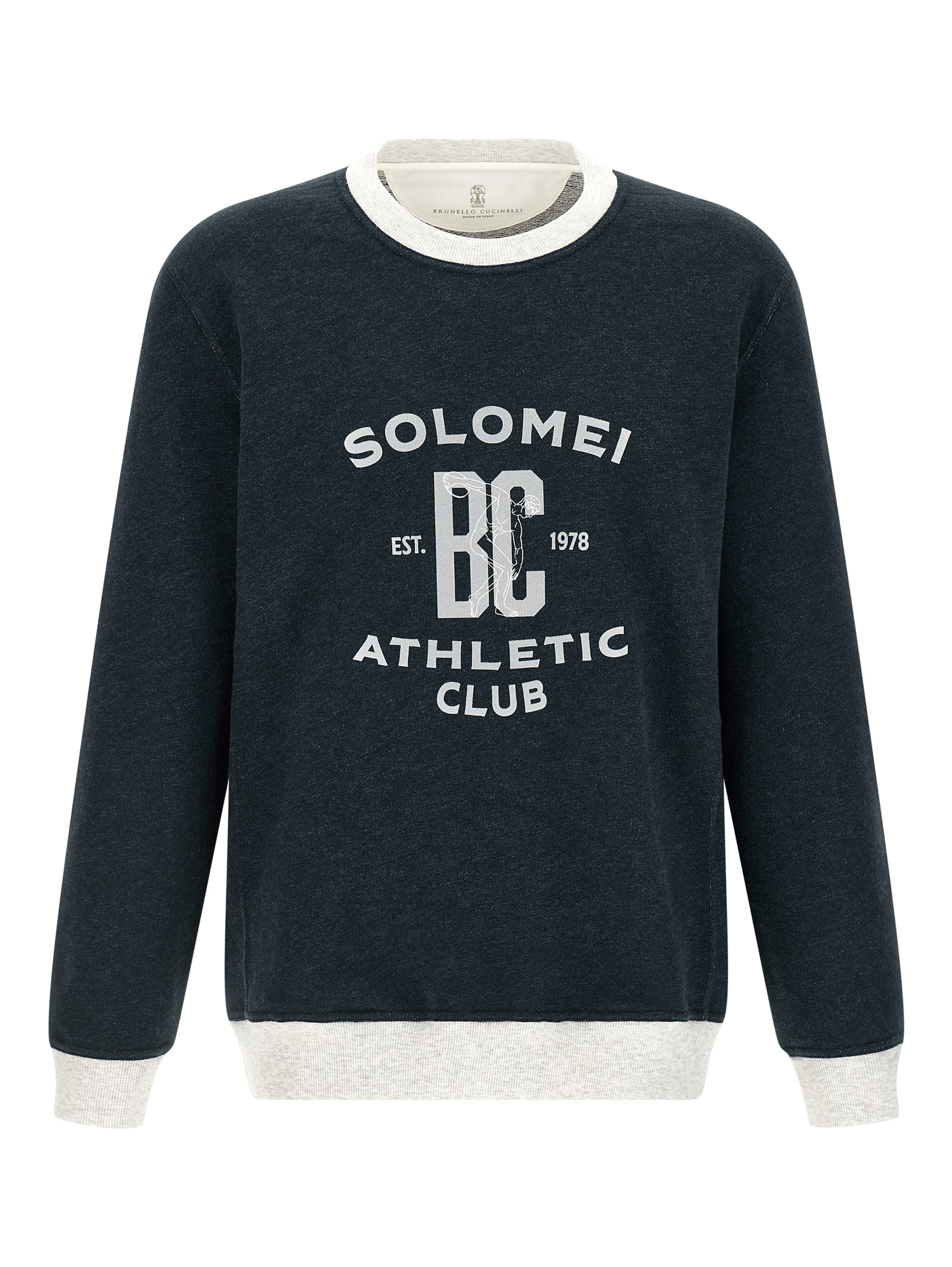 Blue Cotton Sweatshirt