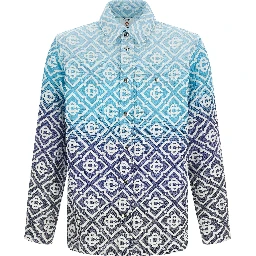 Blue Cotton Shell Jacket