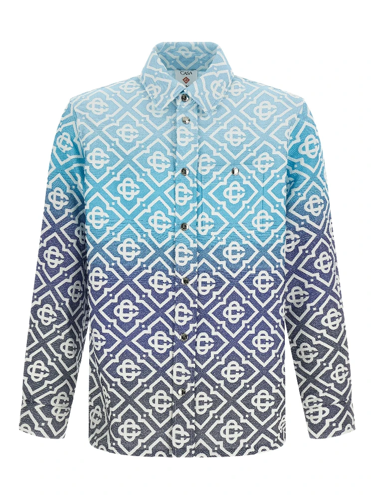 Blue Cotton Shell Jacket