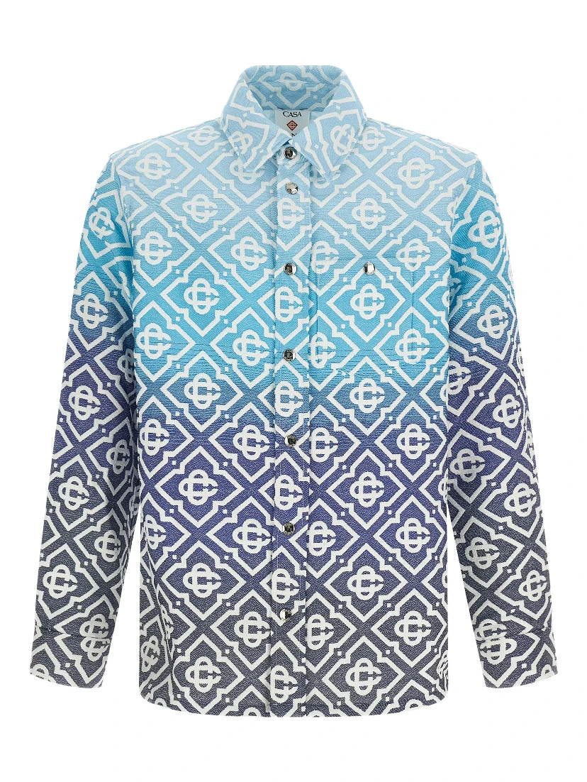 Blue Cotton Shell Jacket