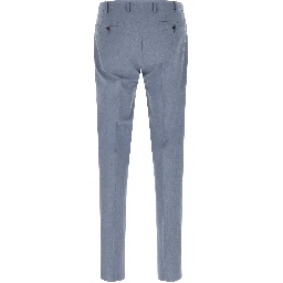Blue Polyester Two-Piece Suit