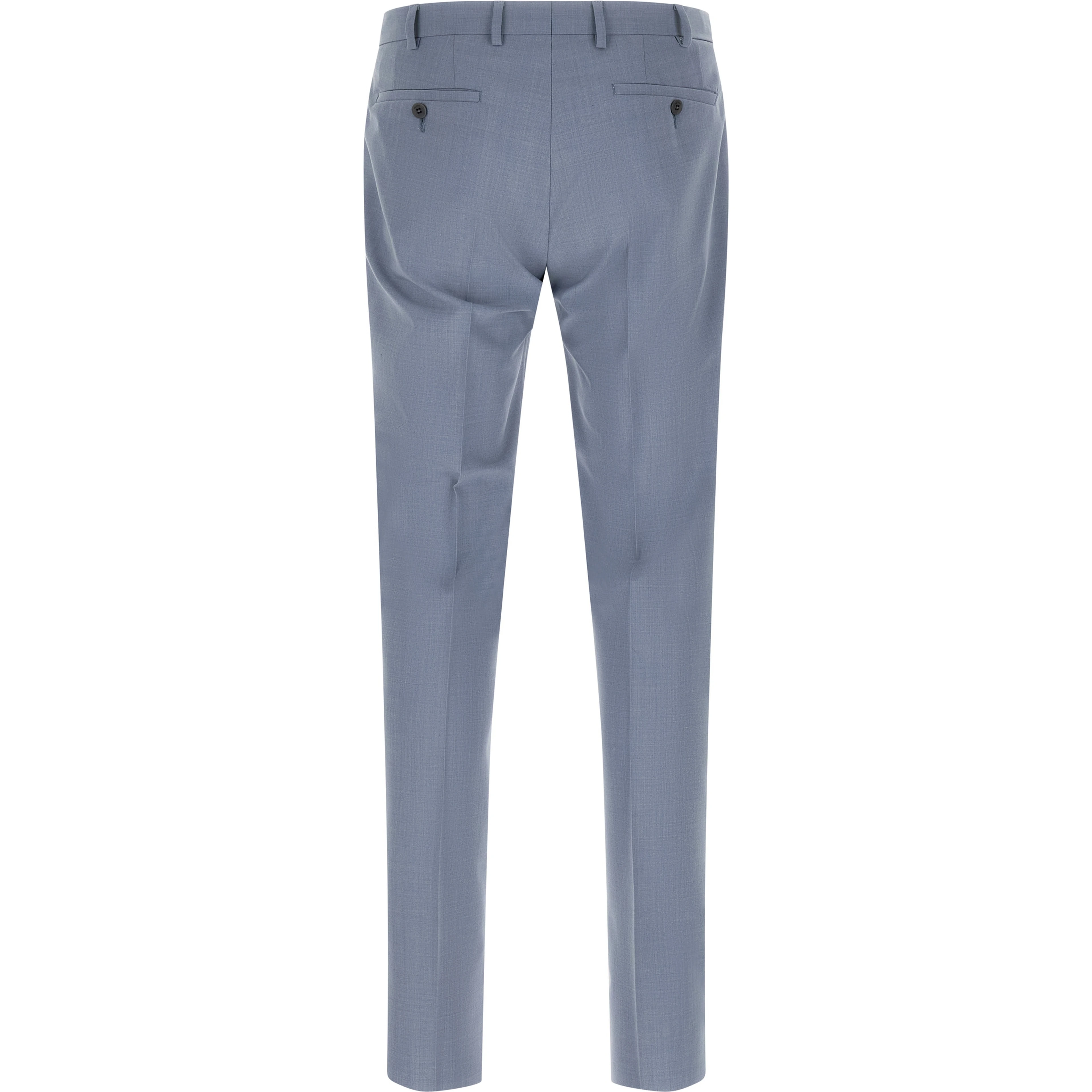Blue Polyester Two-Piece Suit