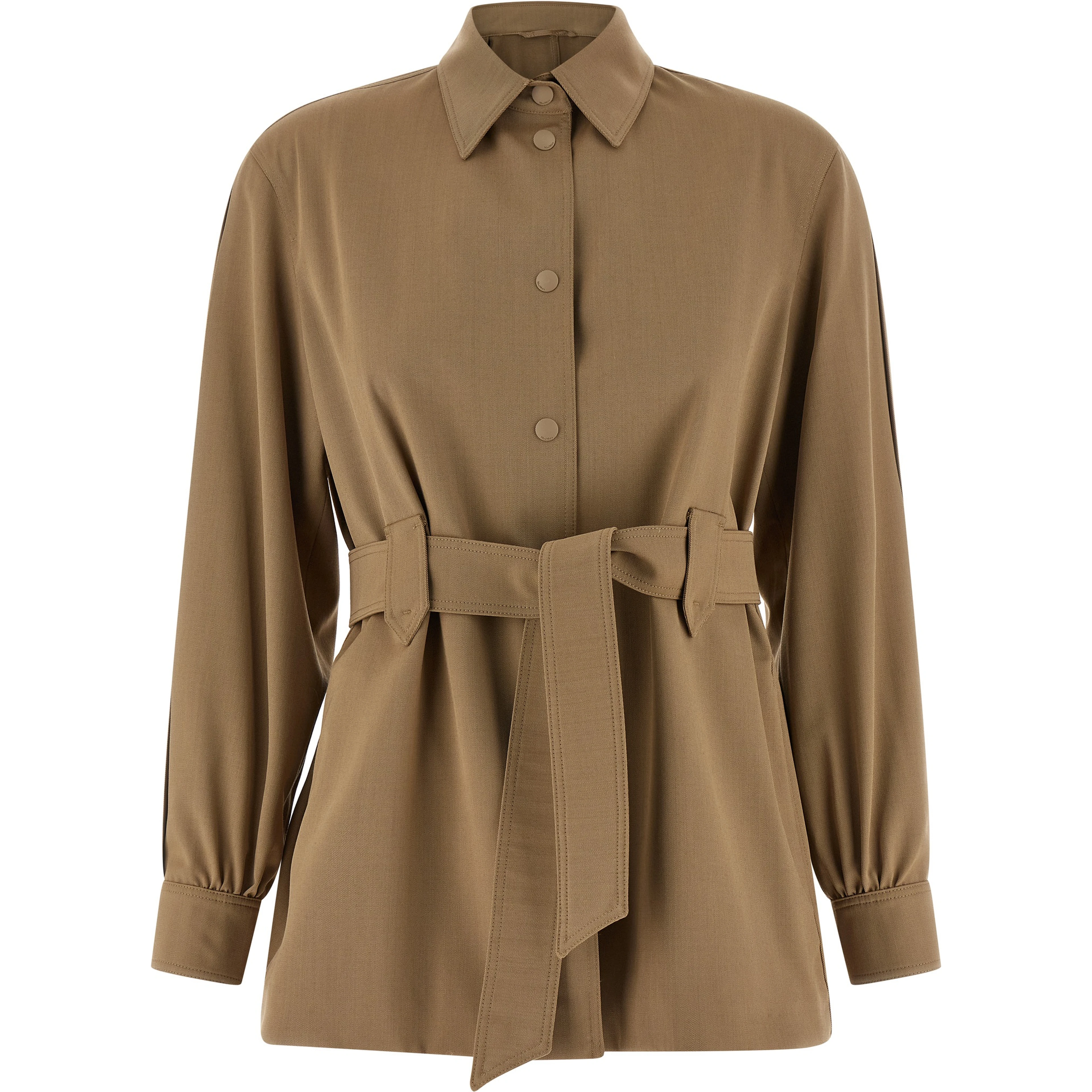 Beige Virgin Wool Blouse
