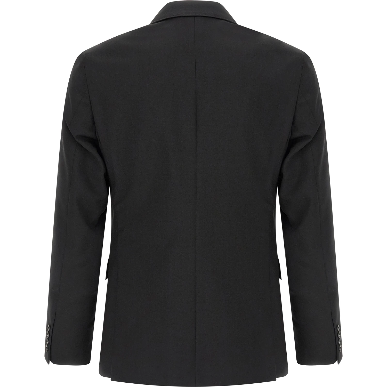 Black Wool Two-Piece Suit
