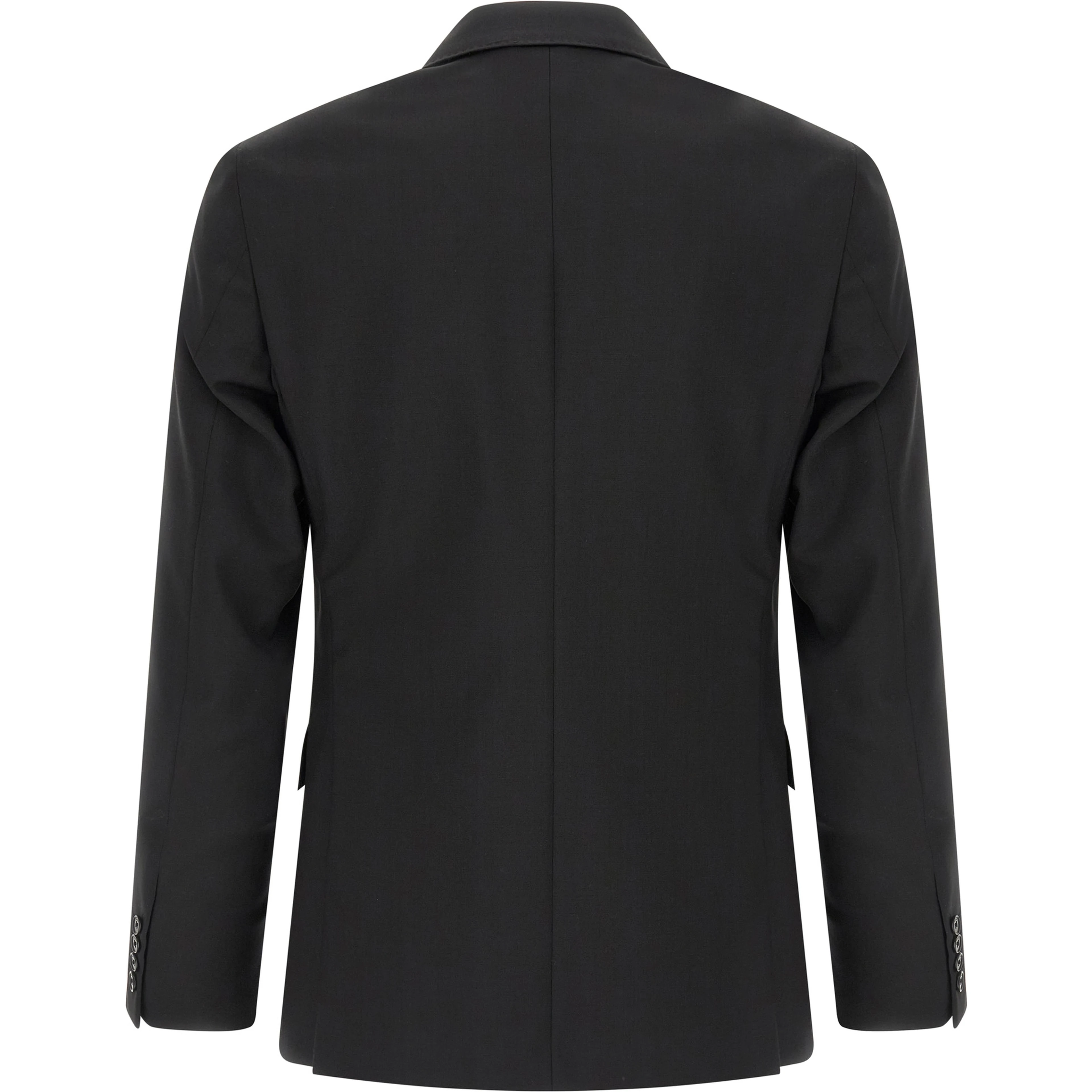 Black Wool Two-Piece Suit