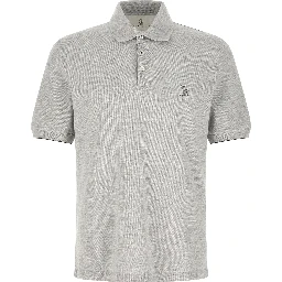 Gray Cotton Polo Shirt