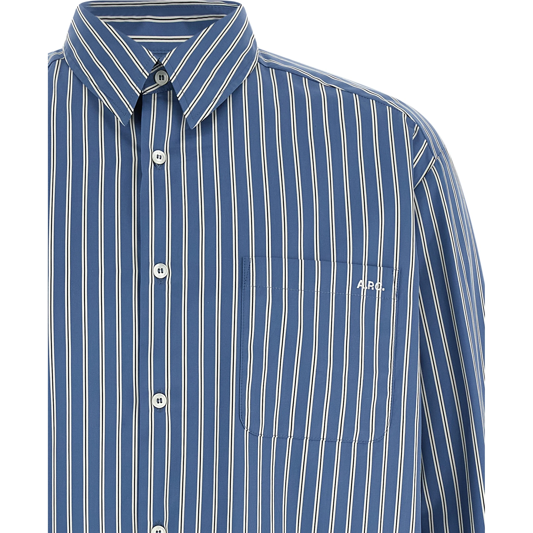 Blue Cotton Blouse