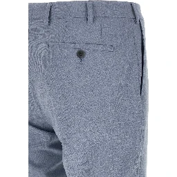 Blue Polyester Two-Piece Suit