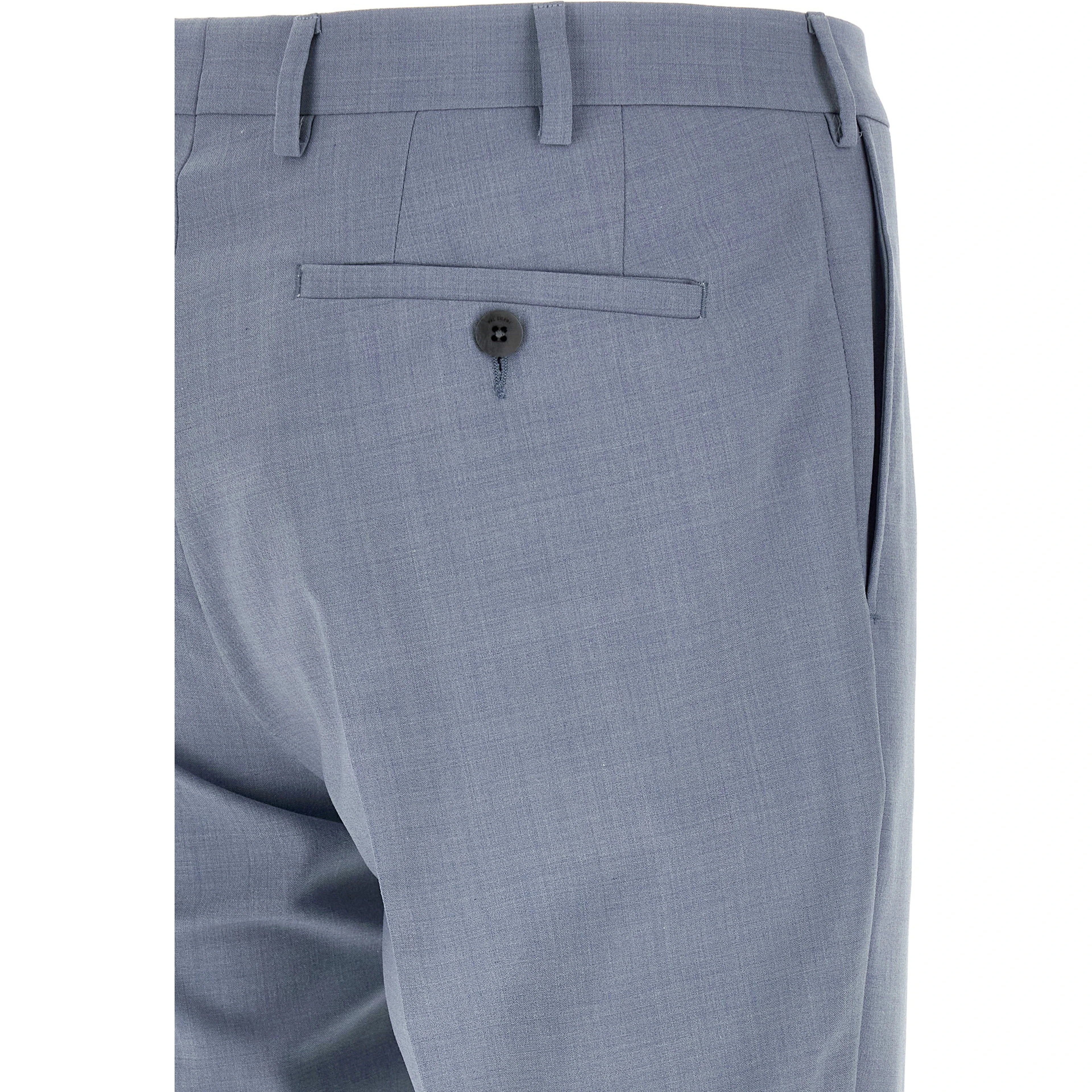Blue Polyester Two-Piece Suit
