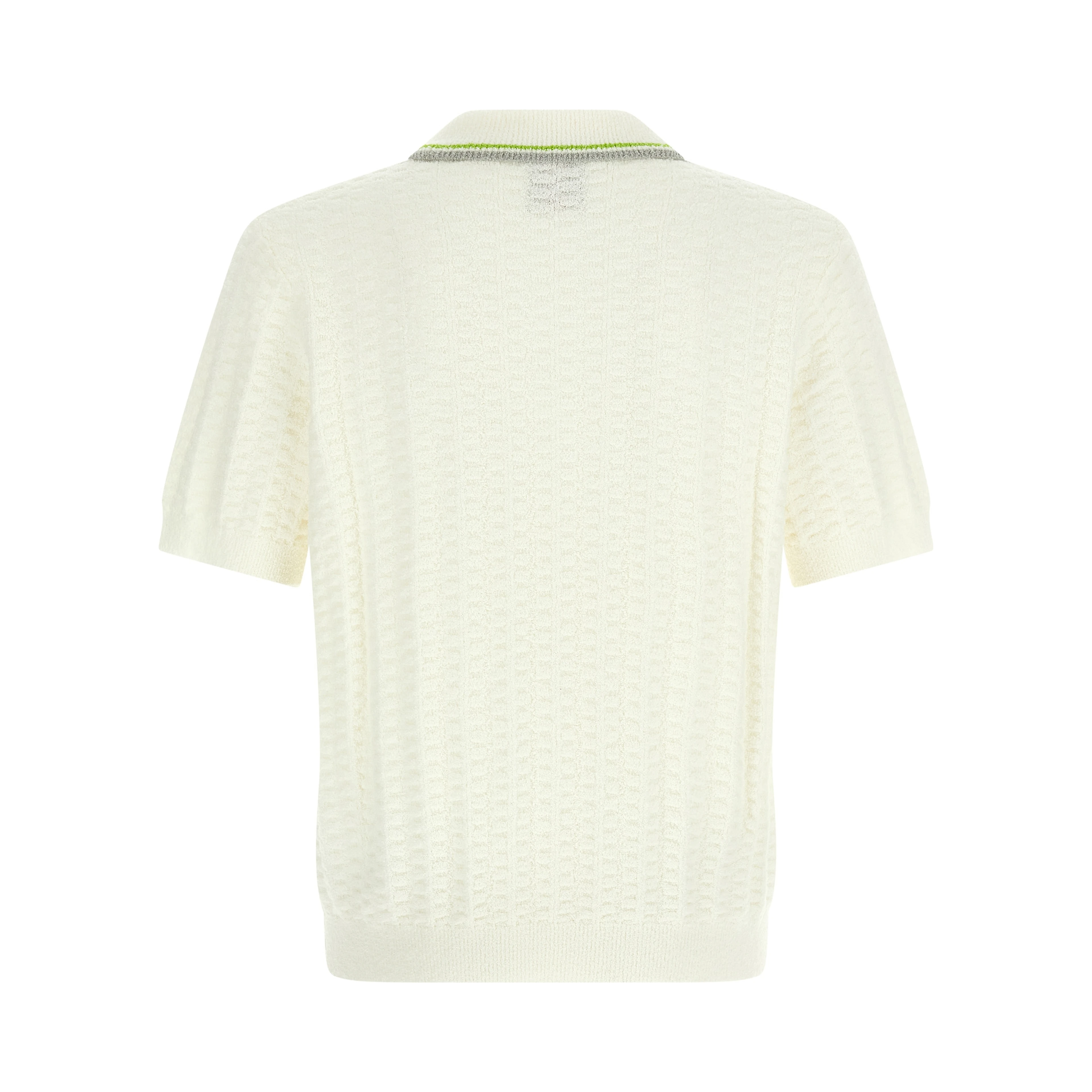 White Cotton Polo Shirt