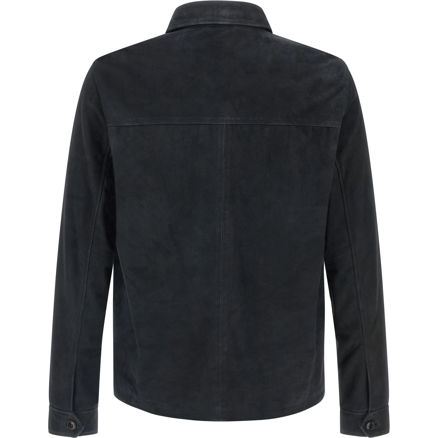 Blue Leather Leather Jacket