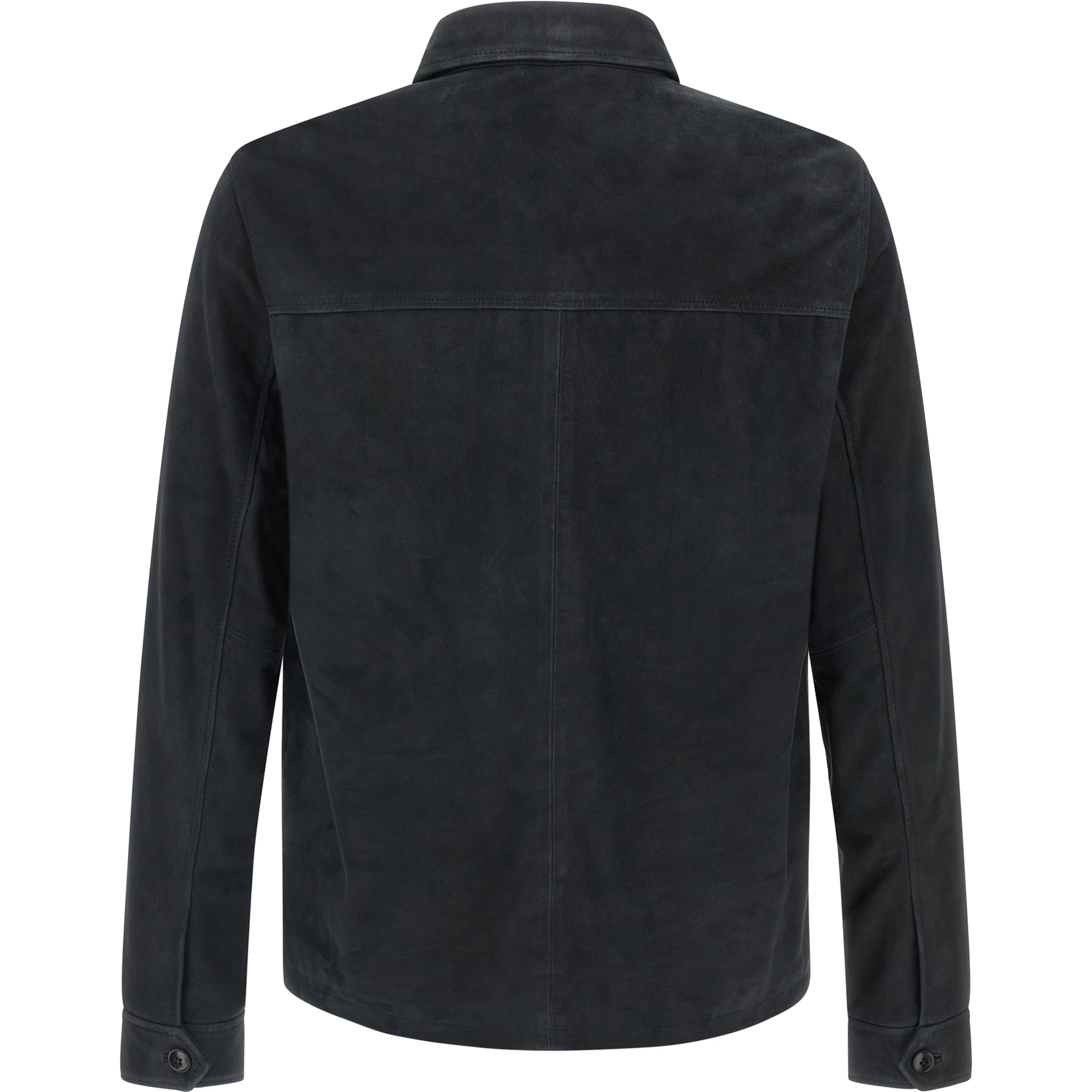 Blue Leather Leather Jacket