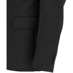 Black Wool Two-Piece Suit