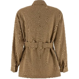 Beige Virgin Wool Blouse