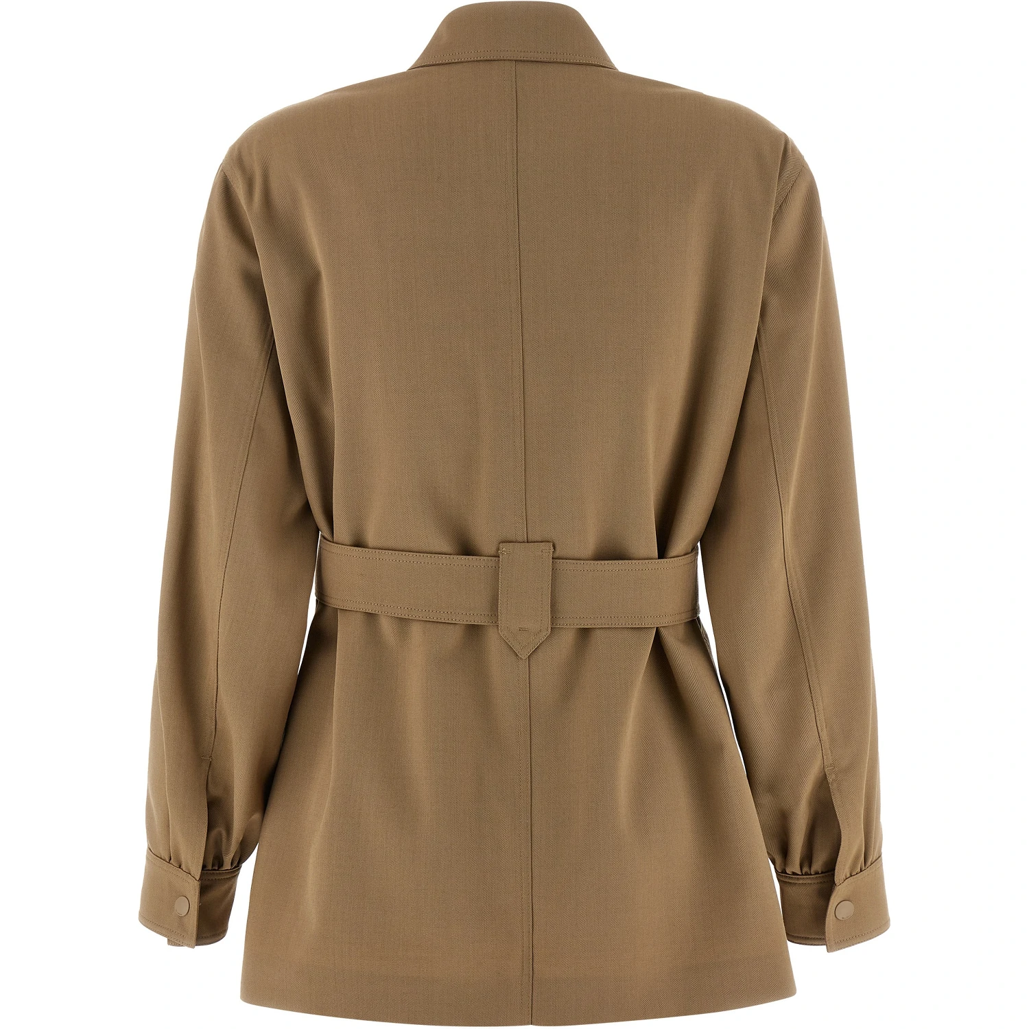 Beige Virgin Wool Blouse