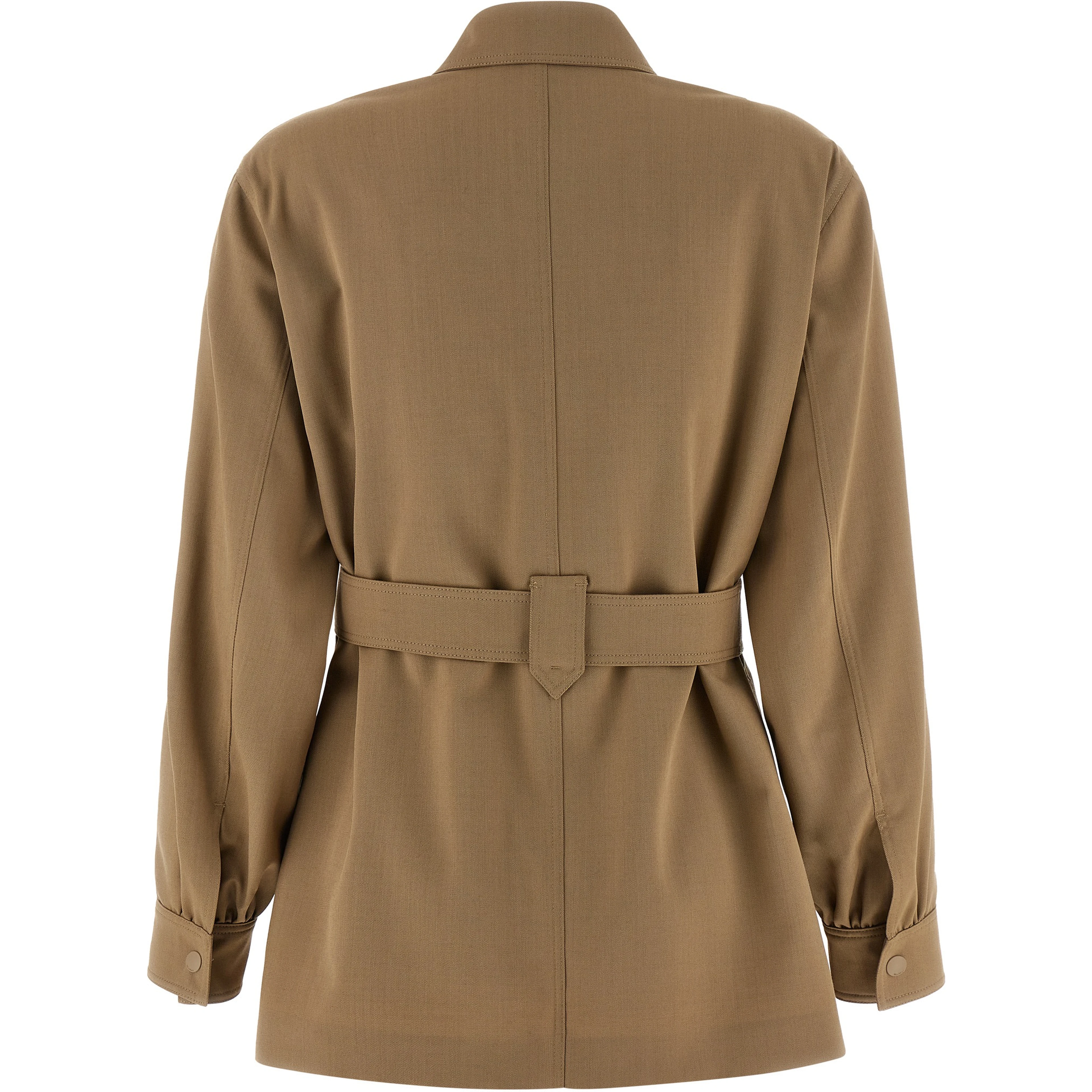 Beige Virgin Wool Blouse