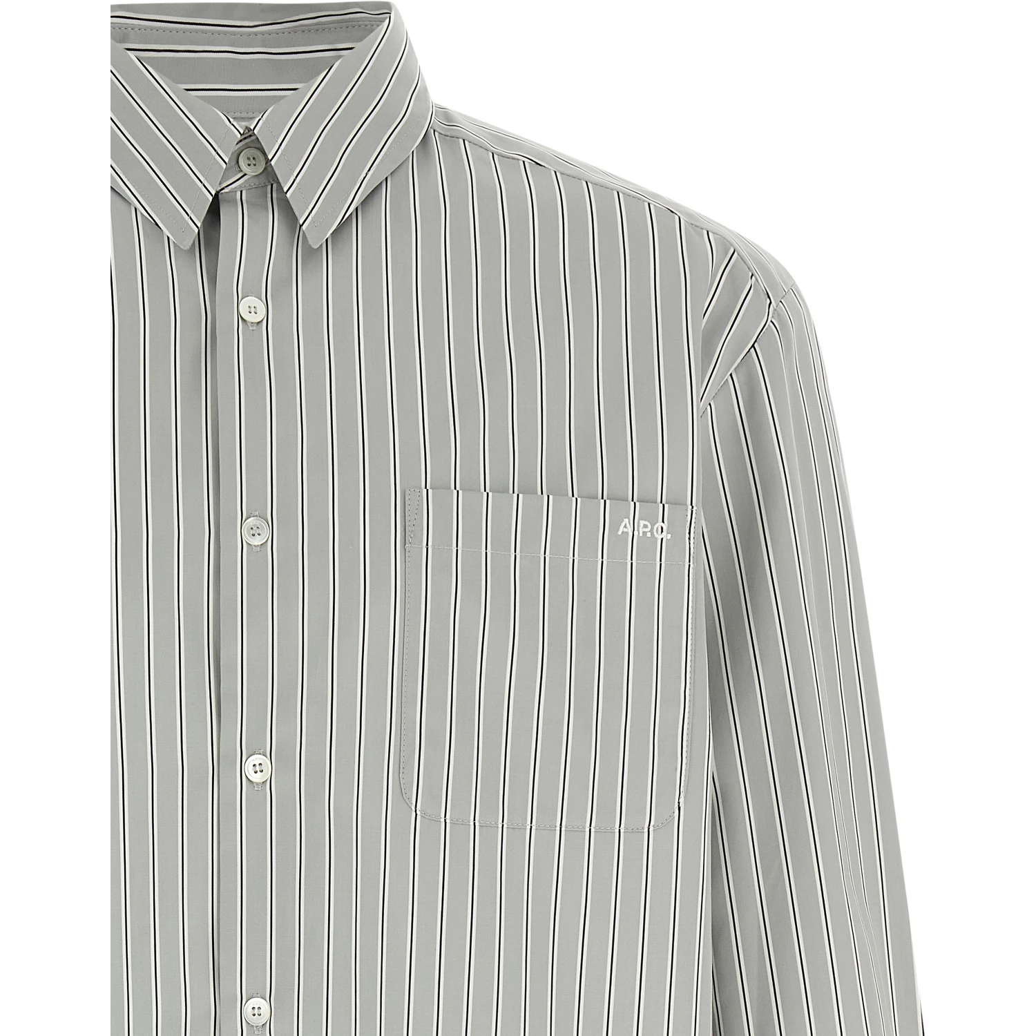 Gray Cotton Blouse