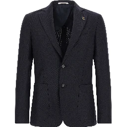 Blue Wool Blazer