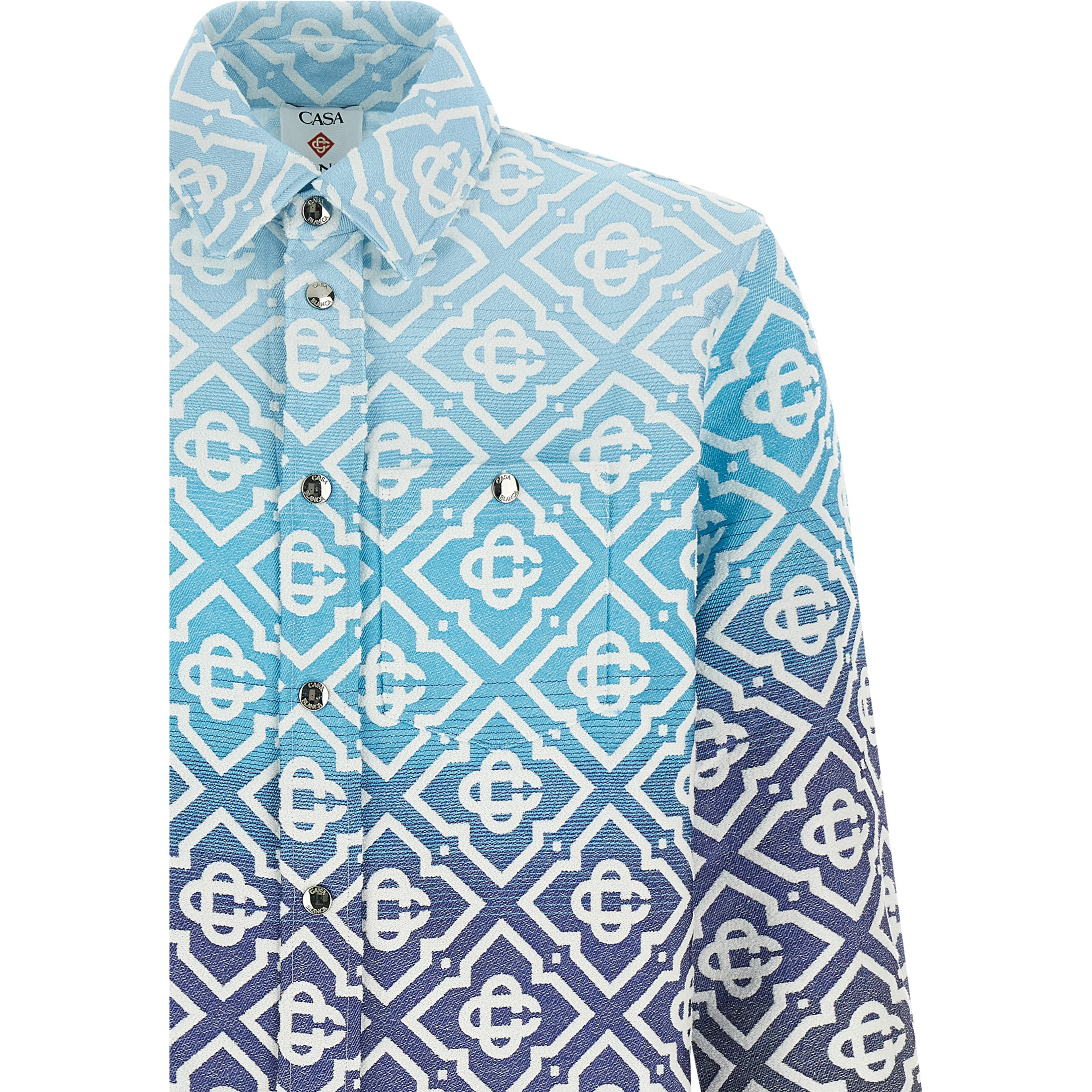 Blue Cotton Shell Jacket