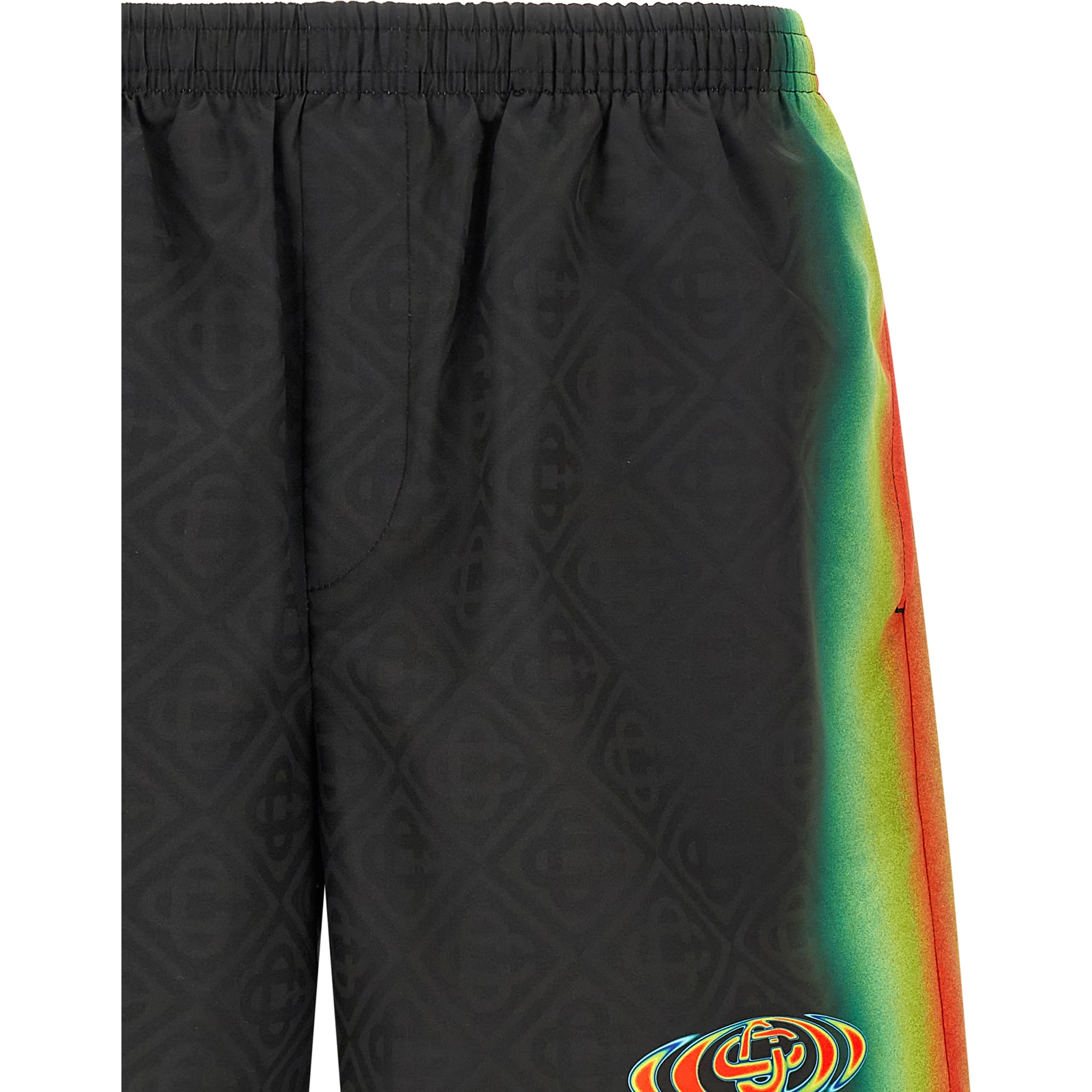 Multicolor Polyester Swim Shorts