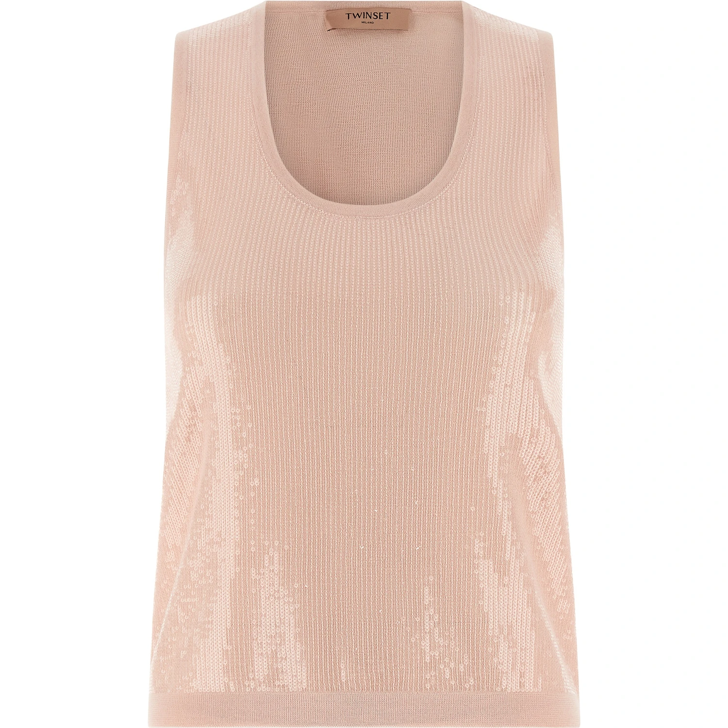 Multicolor Cotton Sleeveles T-Shirt