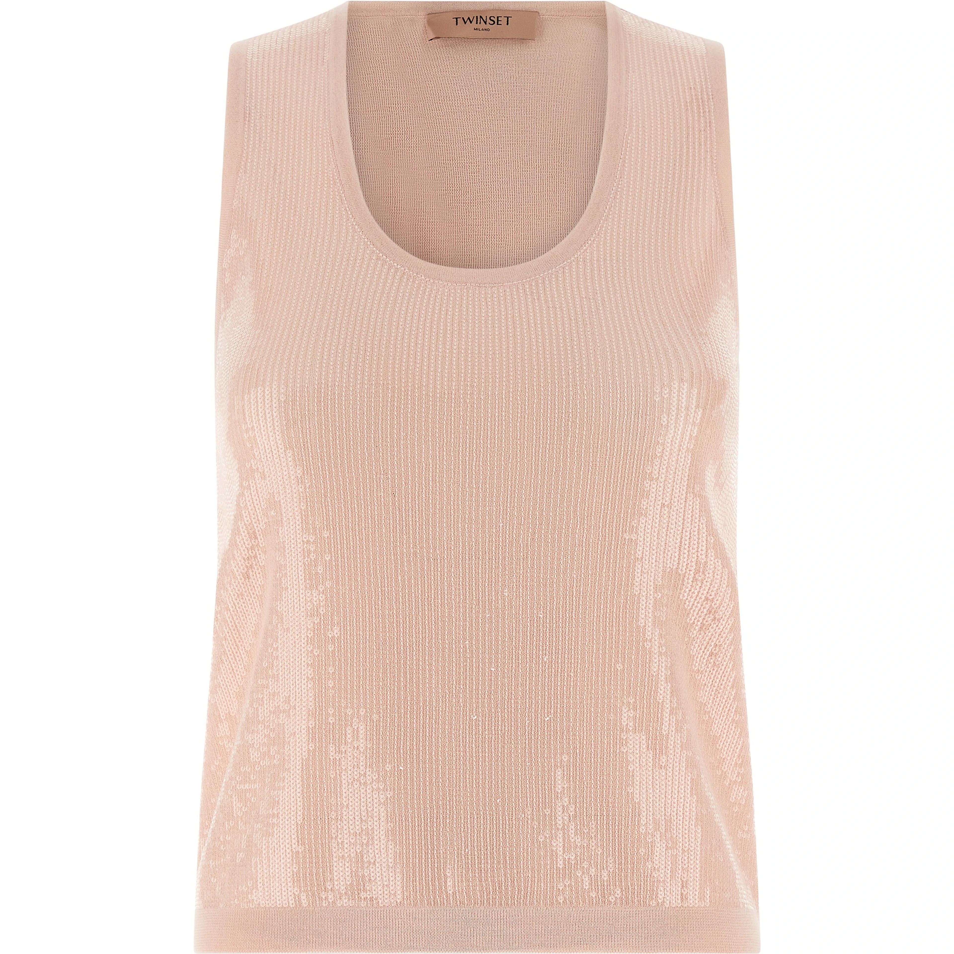 Multicolor Cotton Sleeveles T-Shirt